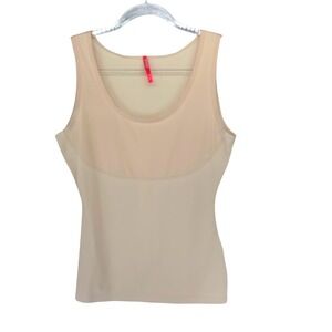 SPANX Tank Top Women's Shapewear Tummy Control Camisole Light Beige Size Large